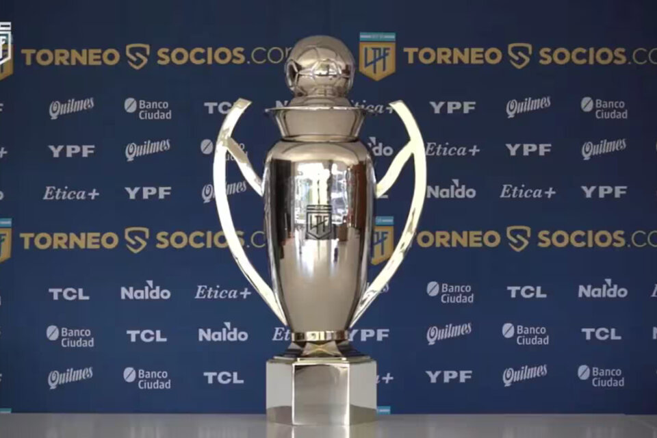 Trofeo Liga Profesional del fútbol argentino.  (Fuente: LPF)