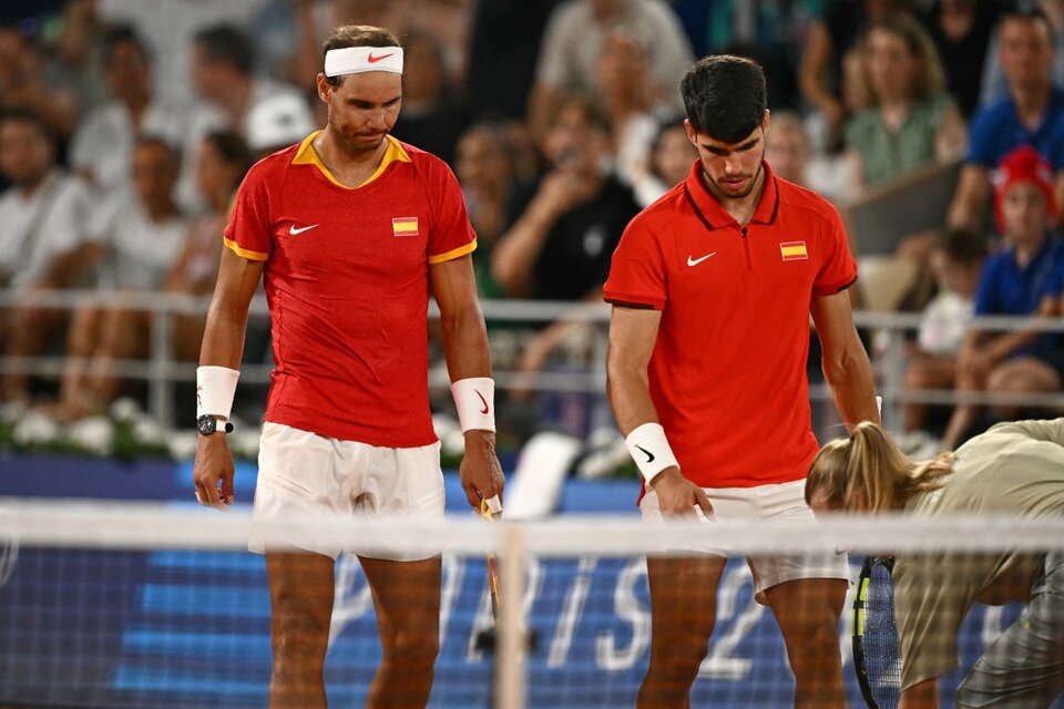 Desazón para Nadal y Alcaraz, eliminados. (Fuente: AFP)