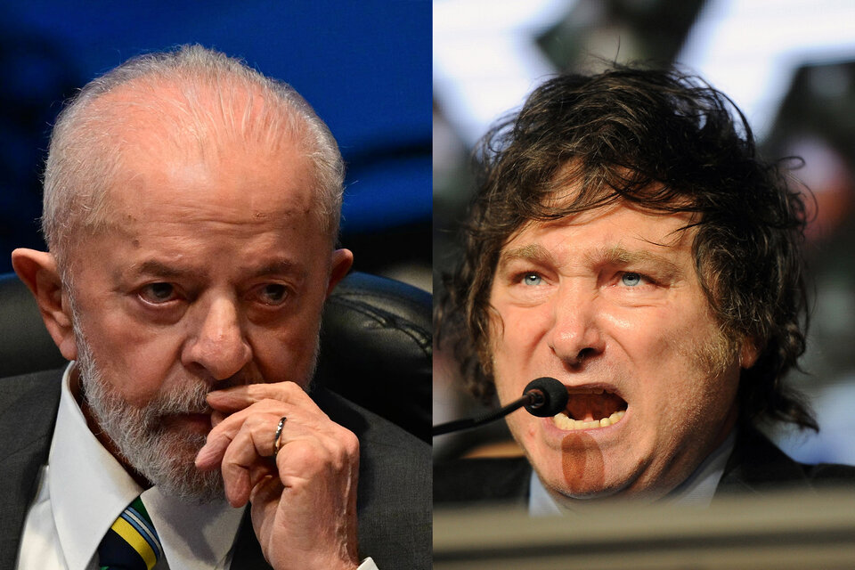 Presidente Lula Da Silva y Javier Milei.