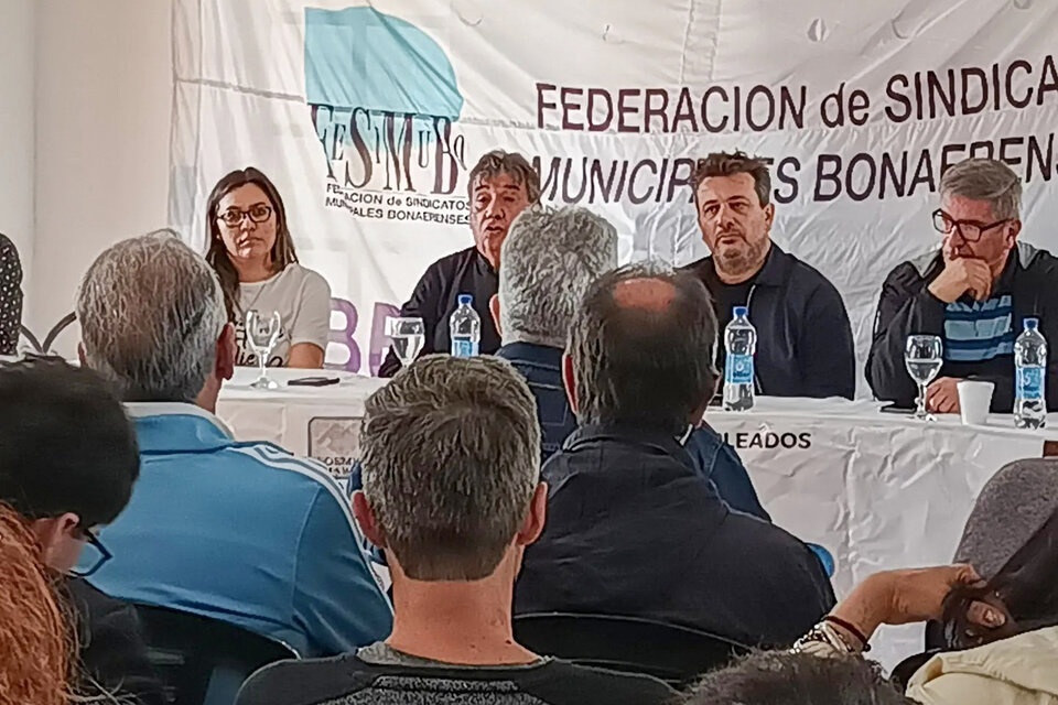 Los municipales bonaerenses se reunieron en La Plata. 