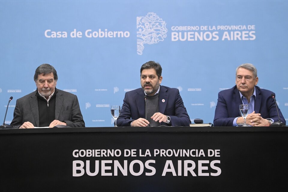 Alberto Sileoni, Carlos Bianco y Jorge D'Onofrio. 