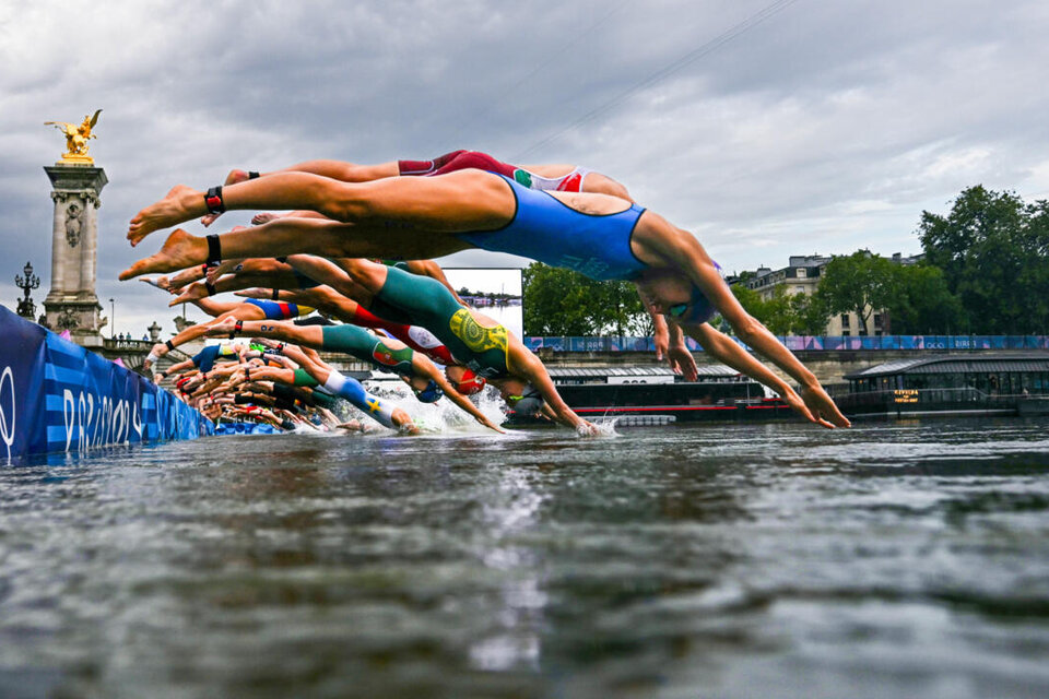 Desde el inicio de los Juegos de París, se anularon cuatro entrenamientos, y la prueba de triatlón masculino se postergó un día (Fuente: AFP)