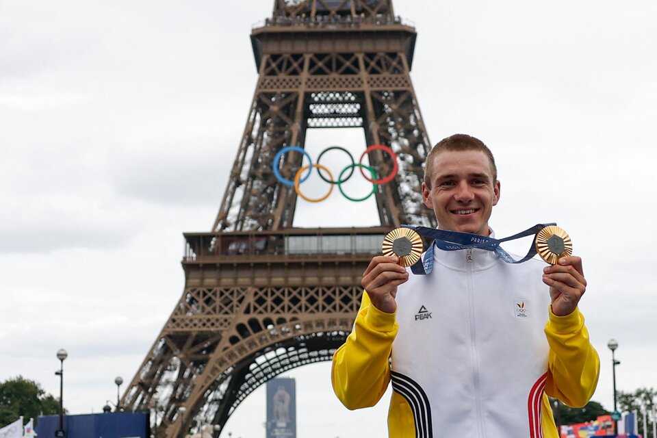 Remco Evenepoel, un campeón con muchísimo carisma (Fuente: AFP)