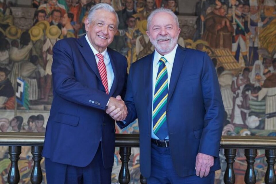 Lula da Slilva, presidente de Brasil, y Andrés Manuel López Obrador, presidente de México.