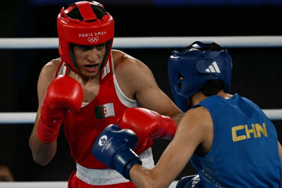 La argelina Khelif, coronada de gloria en París 2024 (Fuente: AFP)