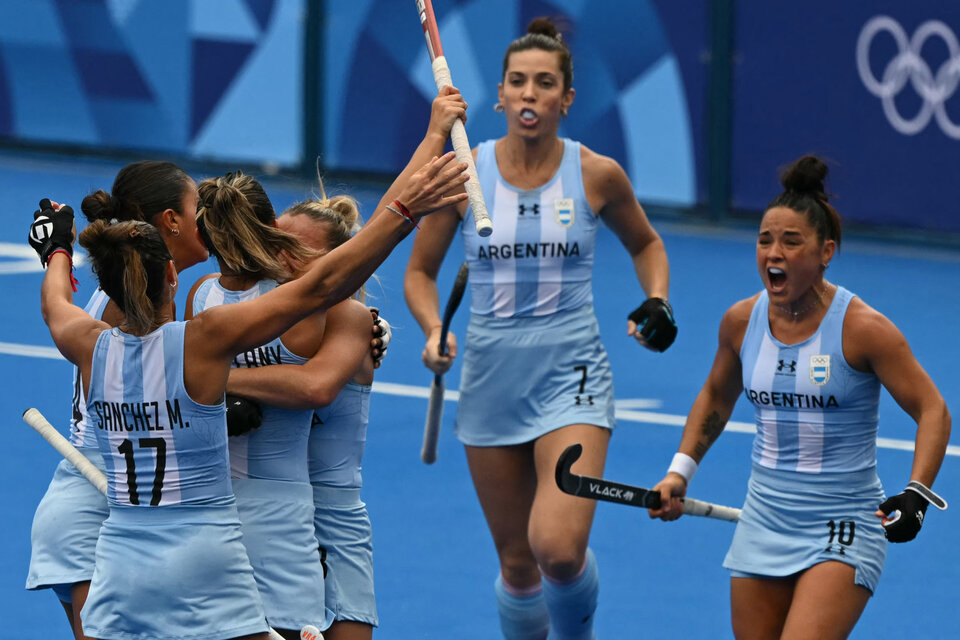 Las Leonas le ganaron a Bélgica y se quedan con la medalla de bronce. (Fuente: AFP)