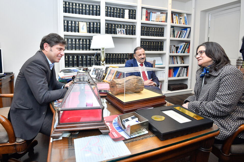 Kicillof, Quintela y Corpacci volvieron a reunirse en La Rioja. 