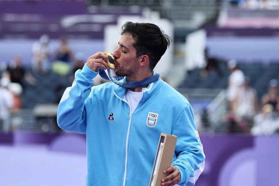 Maligno Torres, oro en BMX freestyle para la Argentina. (Fuente: NA)