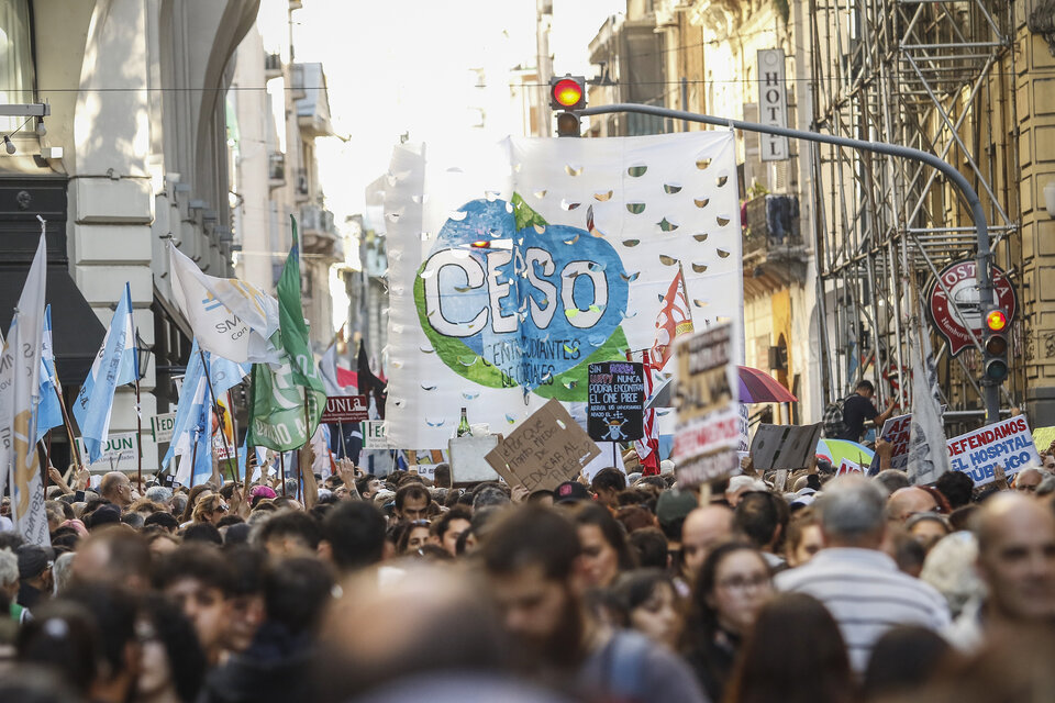 La gran marcha del 30 de abril no cristalizó en mejoras concretas.  (Fuente: Leandro Teysseire)