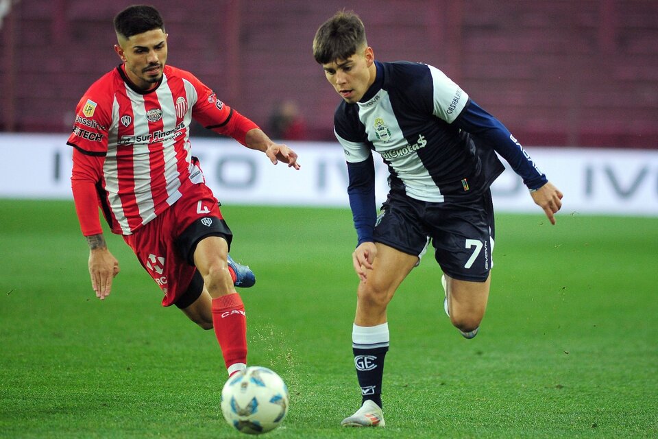 Benja Domínguez se despidió de Gimnasia con gol y triunfo. (Fuente: Fotobaires)