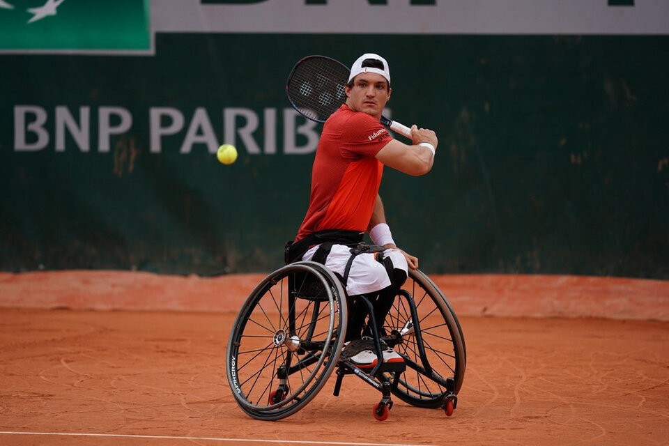 Gustavo Fernández, tenista en silla de ruedas.