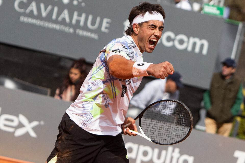 Francisco Comesaña, una de las revelaciones del año para el tenis argentino.