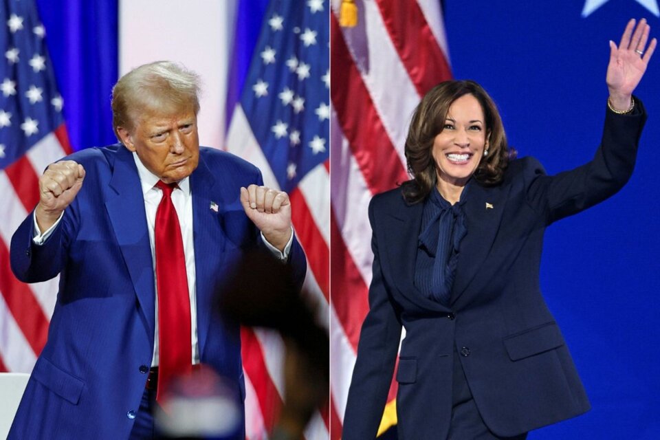 Donald Trump y Kamala Harris (Fuente: AFP)