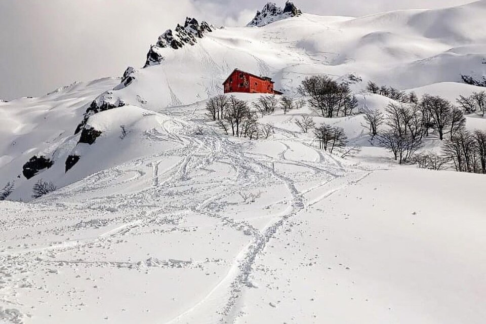 Los detalles de cómo fue la avalancha en el Cerro López de Bariloche (Fuente: Redes sociales)