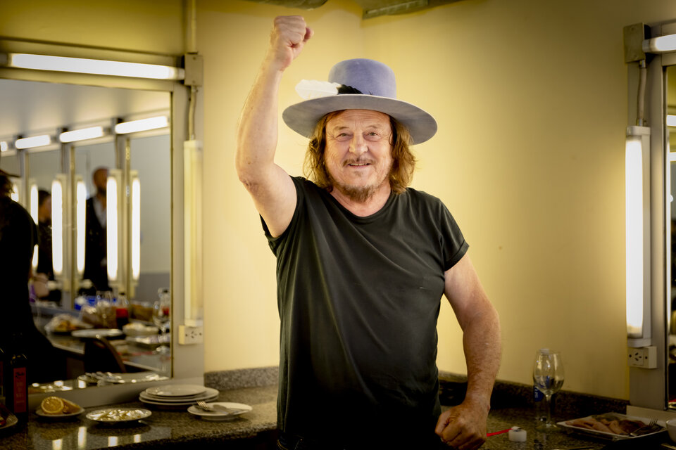 Zucchero, a los 68 años. Está realizando una gira mundial.  (Fuente: Gentileza @chuleval)