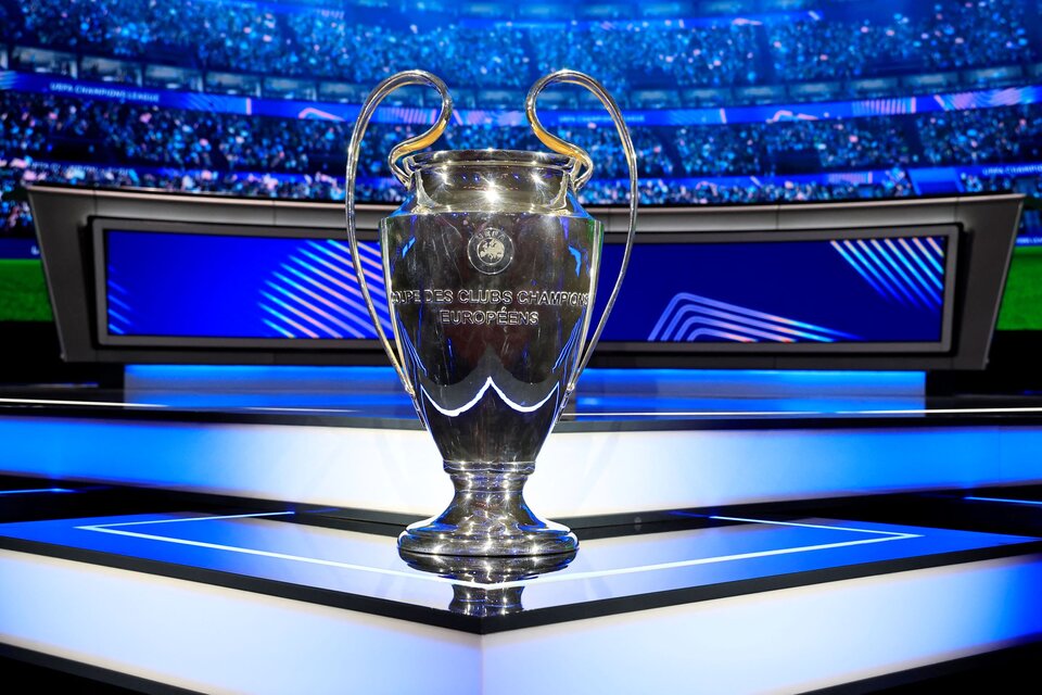 El trofeo de la Champions League.