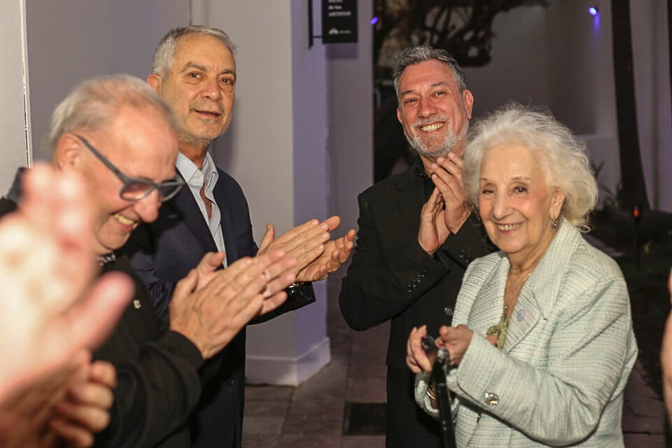 Julio Alak, Estela de Carlotto y Alejo García Pintos.  (Fuente: Prensa)