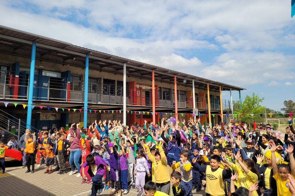 El colegio del barrio popular Las Tunas, en General Pacheco. Imagen: Facebook Colegio María de Guadalupe.