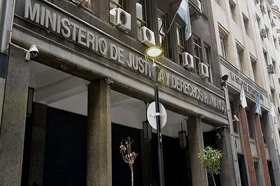 El Ministerio de Justicia, donde murió un empleado.  (Fuente: Archivo)