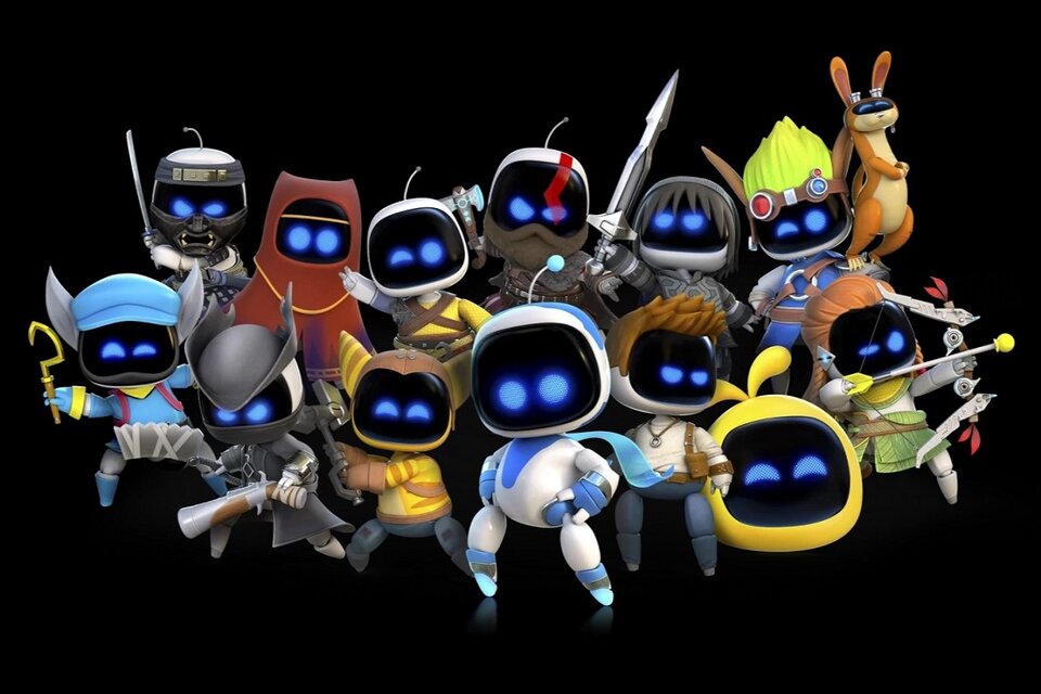 De los 300 robots a rescatar en Astro Bot, más de la mitad representan personajes de estás décadas de gaming en el universo PlayStation (Fuente: Prensa)