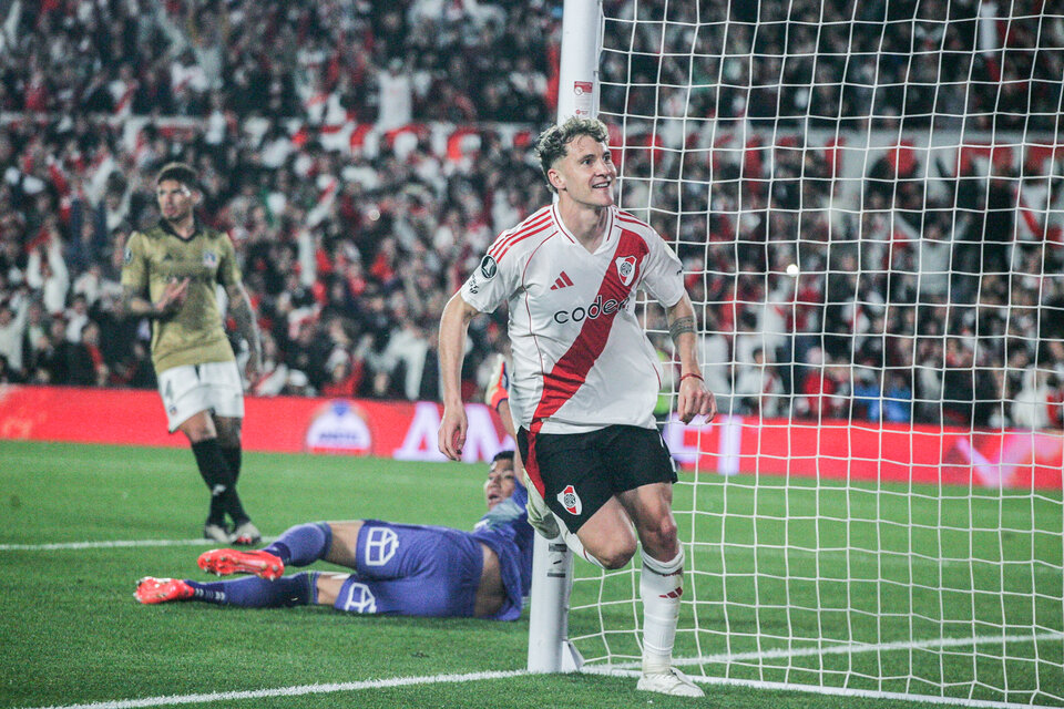 Colidio festeja su gol vs Colo-Colo.