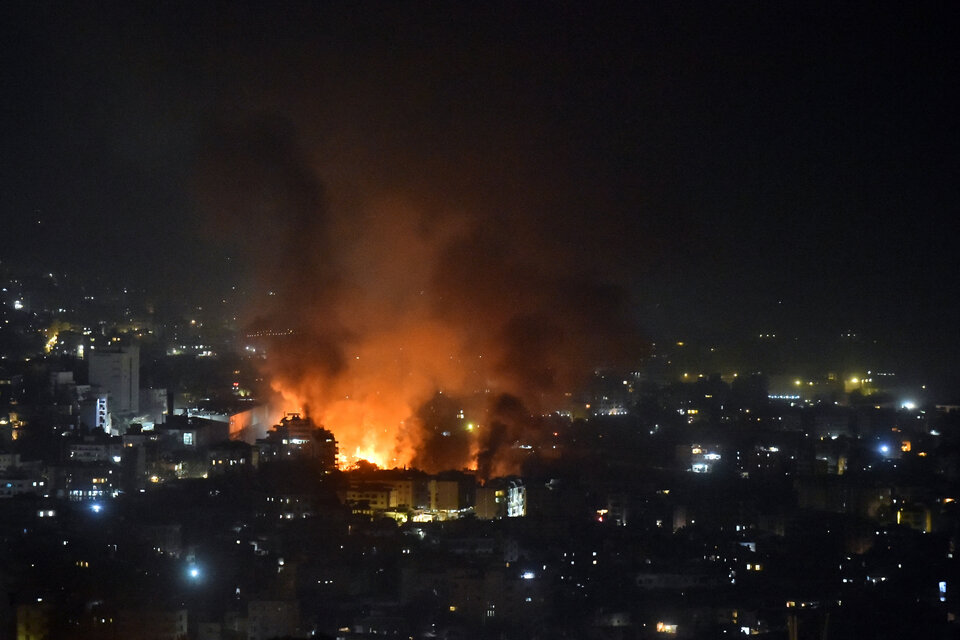 El bombardeo israelí en un suburbio al sur de Beirut produjo lamuerte de Nasralá. (Fuente: AFP)