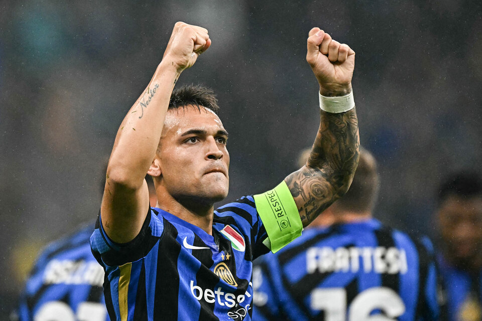 Lautaro anotó un gol para el triunfo del Inter (Fuente: AFP)