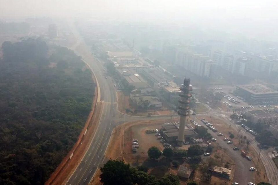 Los incendios ensombrecen a Brasil. (Fuente: NA)