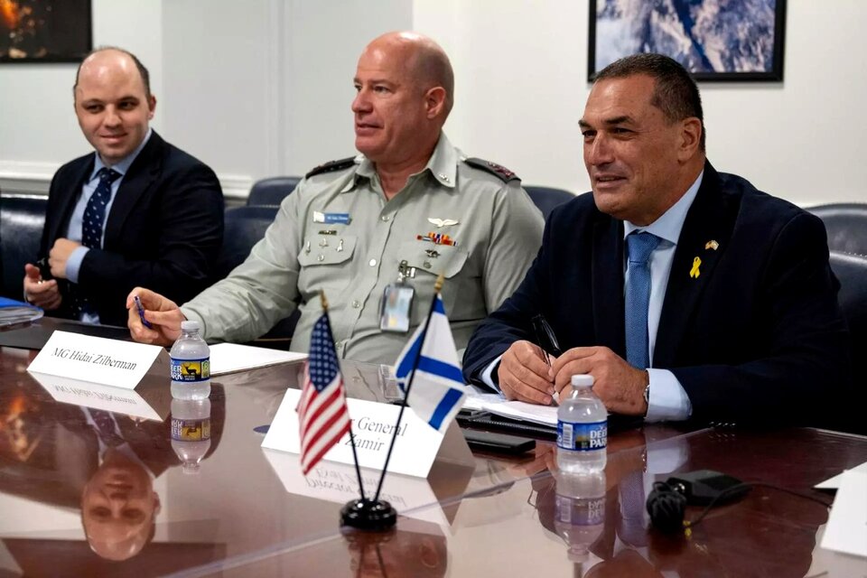 El director general del Ministerio de Defensa israelí, Eyal Zamir, en Washington. (Fuente: Prensa)