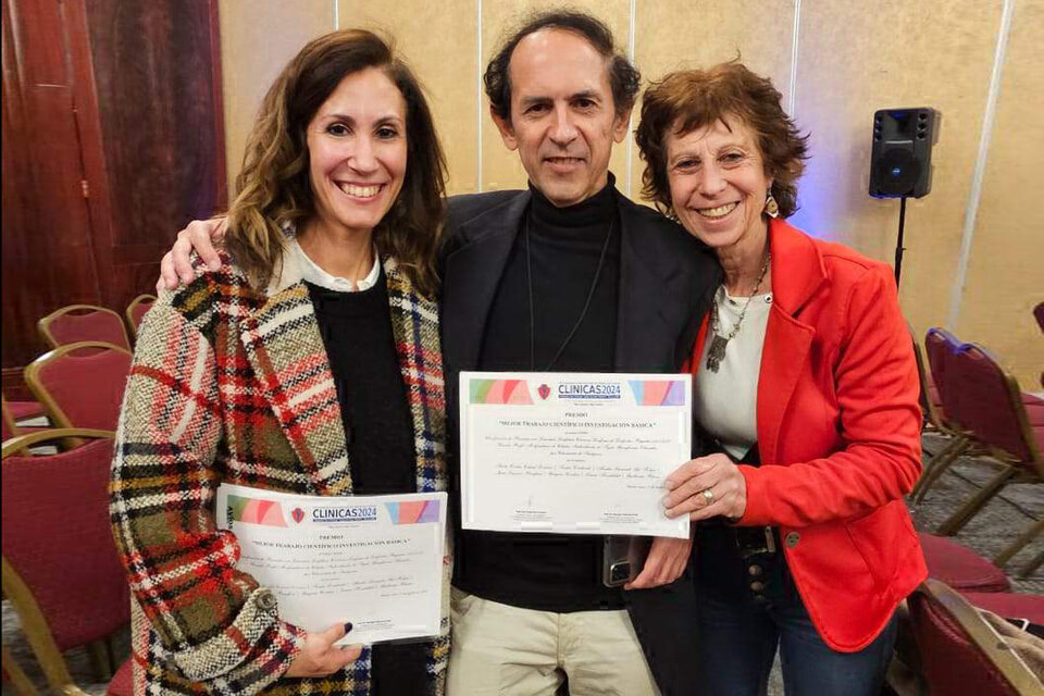 Cecilia Cabral, Guillermo Blanco y Laura Kornblihtt, los científicos. (Fuente: Gentileza)