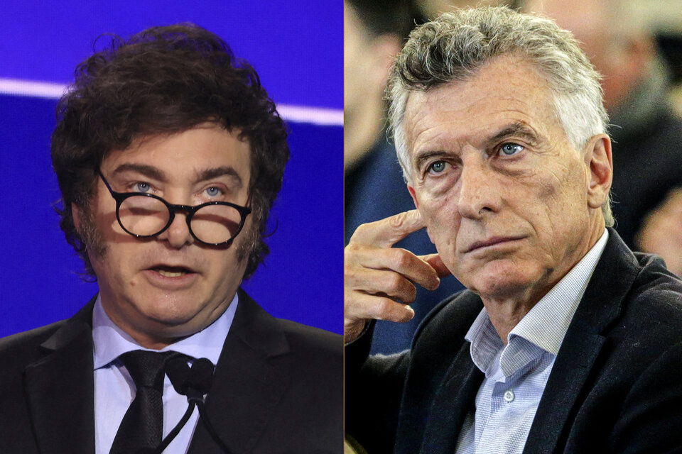 Javier Milei y Mauricio Macri. El silencio del PRO empieza a molestar al Gobierno. (Fuente: Archivo)