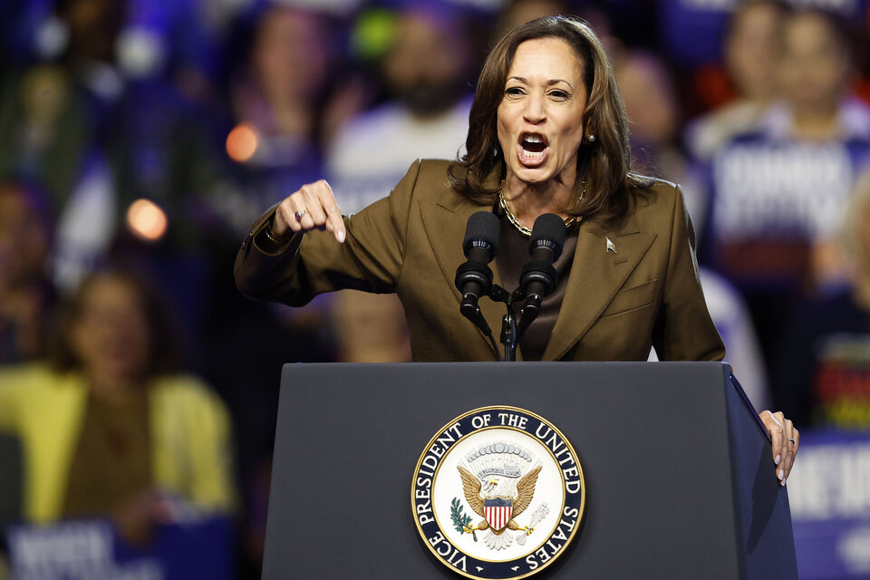 Acto de campaña de Kamala Harris en Las Vegas, estado de Nevada. (Fuente: EFE)