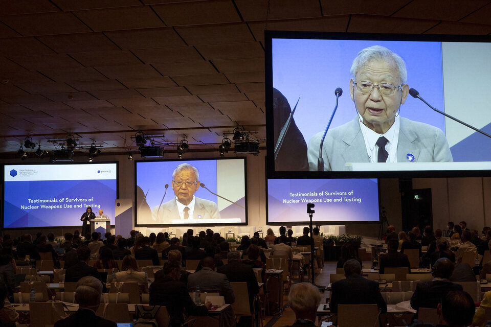 Sueichi Kido, 82, sobreviviente de Nagasaki y Secretario General de "Nihon Hidankyo". (Fuente: AFP)