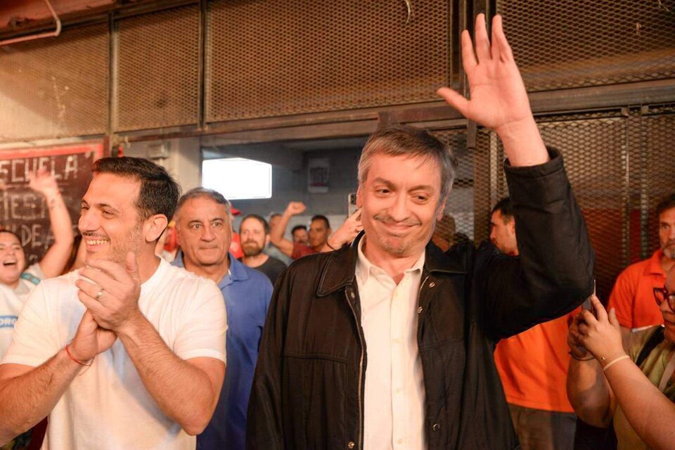 Maximo Kirchner junto a Julián Álvarez, intendente de Lanús.  (Fuente: Imagen web)