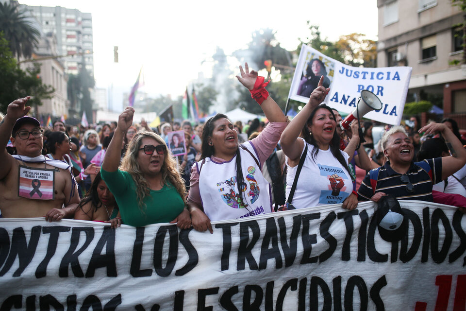 La denuncia de los trasvesticidios fue muy marcada. (Fuente: Archivo)