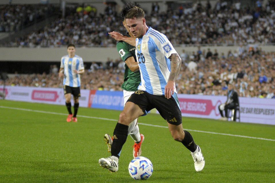 Alexis Mac Allister en el duelo ante Bolivia (Fuente: Alejandro Leiva)