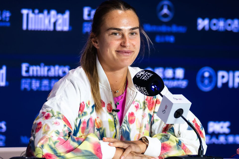 Aryna Sabalenka, número dos del mundo y defensora de la igualdad de género (Fuente: AFP)