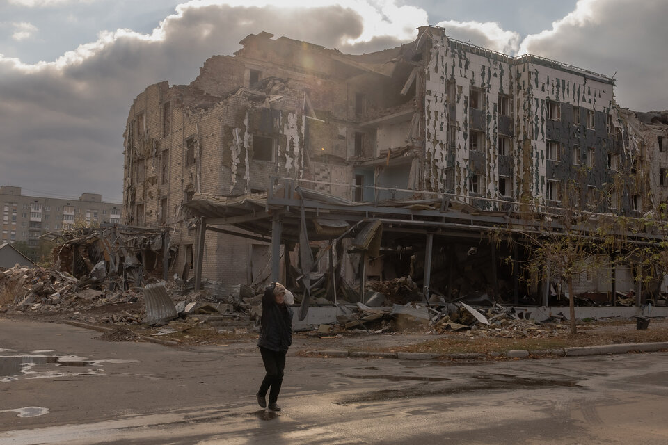 Bombardeo ruso en la cuidad de  Pokrovsk, este de Ucrania. (Fuente: AFP)