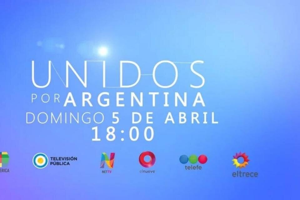 "Unidos por Argentina" el especial televisivo solidario en medio de la pandemia