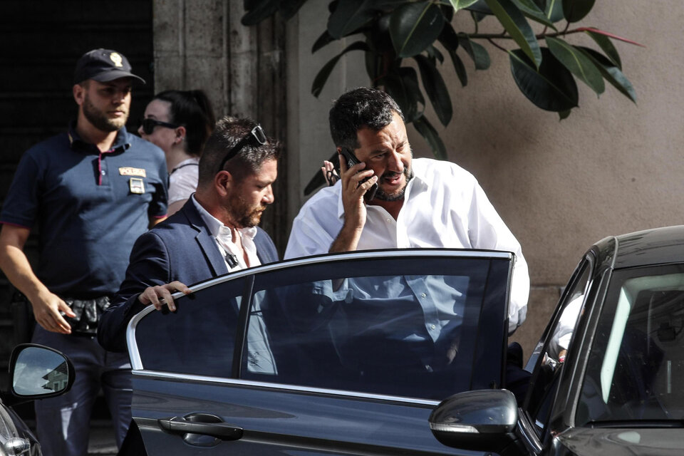 Matteo Salvini, el hombre fuerte en la coalición gobernante.  (Fuente: AFP)