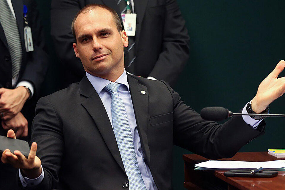 Eduardo Bolsonaro fue el puente con la derecha en EEUU y ahora será embajador.