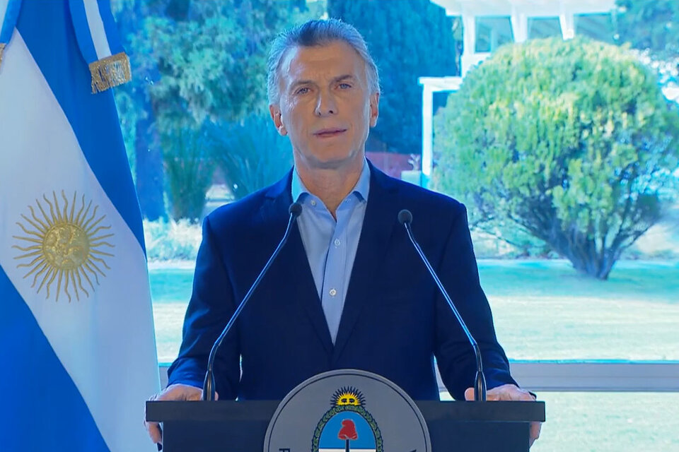 Macri hizo el anuncio en Olivos.