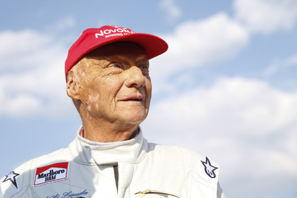 Niki Lauda, triple campeón de la Fórmula 1.