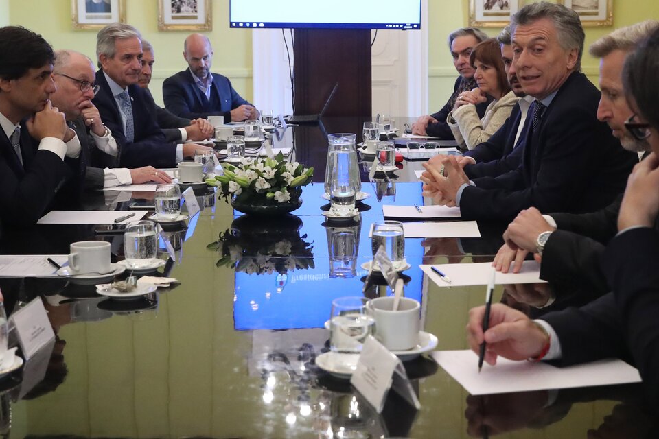 Macri reunió a su gabinete a media mañana. (Fuente: Presidencia)