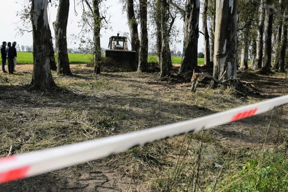 Las máquinas se retiraron al tercer día de excavaciones infructuosas.