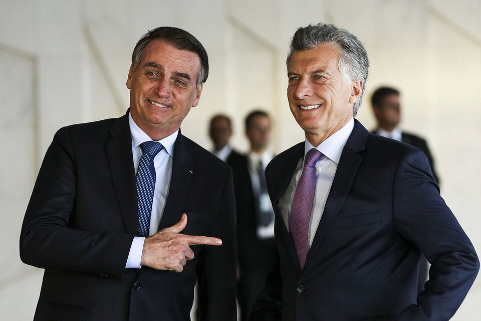 Bolsonaro y su gran aliado Macri. 