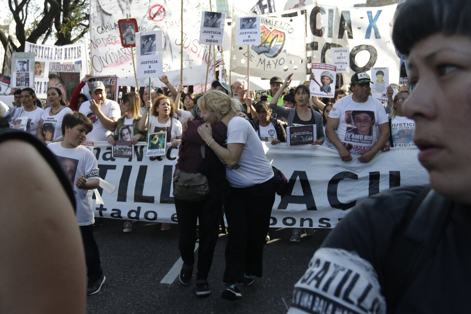 Los manifestantes marcharon desde Congreso hasta Plaza de Mayo. (Fuente: Leandro Teysseire)