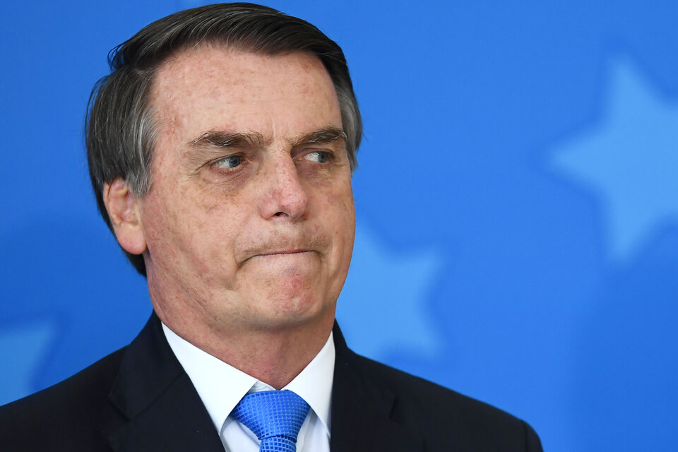 Bolsonaro se muerde los labios pero no se queda callado. (Fuente: AFP)
