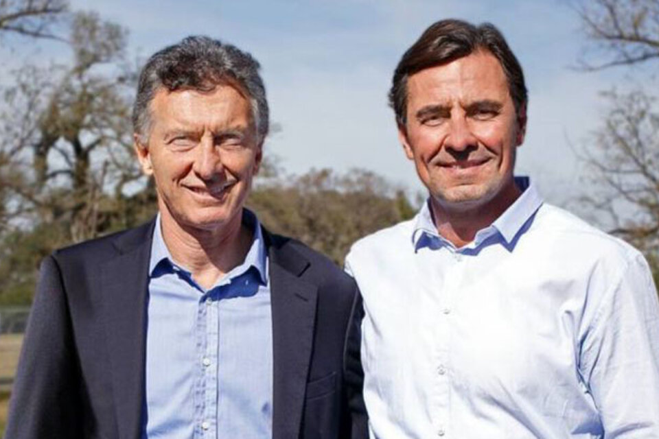 El legislador tucumano Luis Brodersen junto al presidente Macri.