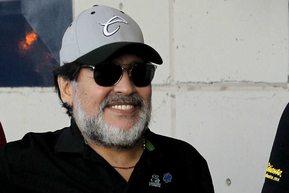 Maradona y el desafío de dirigir en el Bosque platense. (Fuente: AFP)